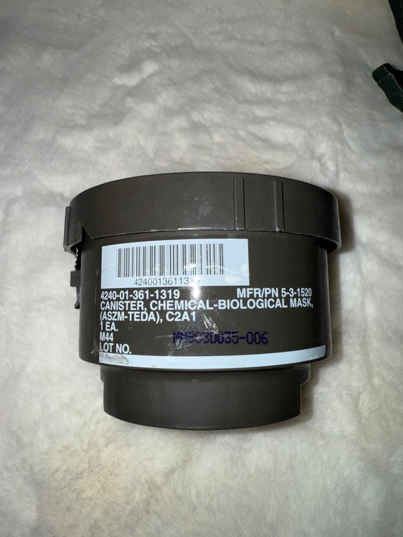 【未開封新品】実物　FM12ガスマスク　吸収管　フィルター　単品購入可