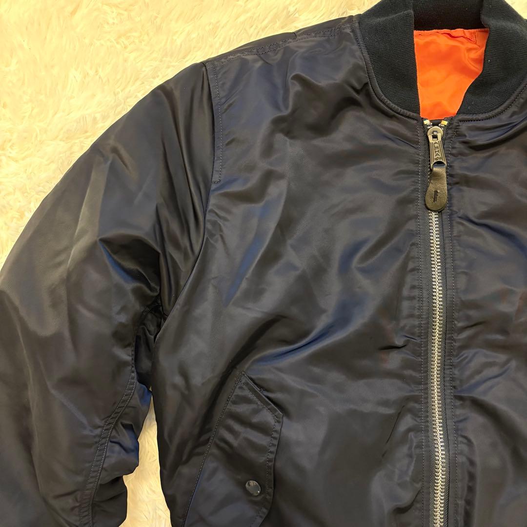 ALPHA MA-1 フライトジャケット ネイビー M コアスペック