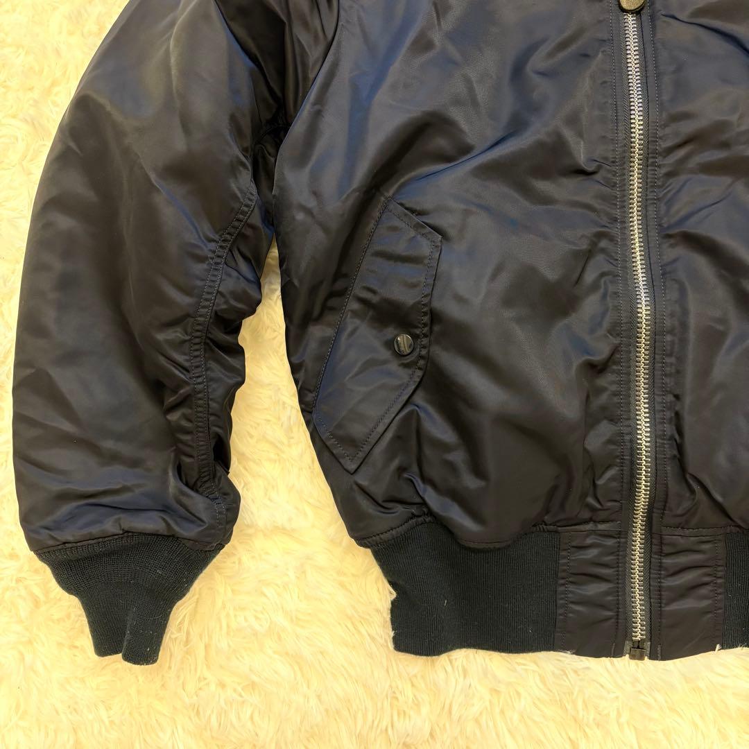 ALPHA MA-1 フライトジャケット ネイビー M コアスペック