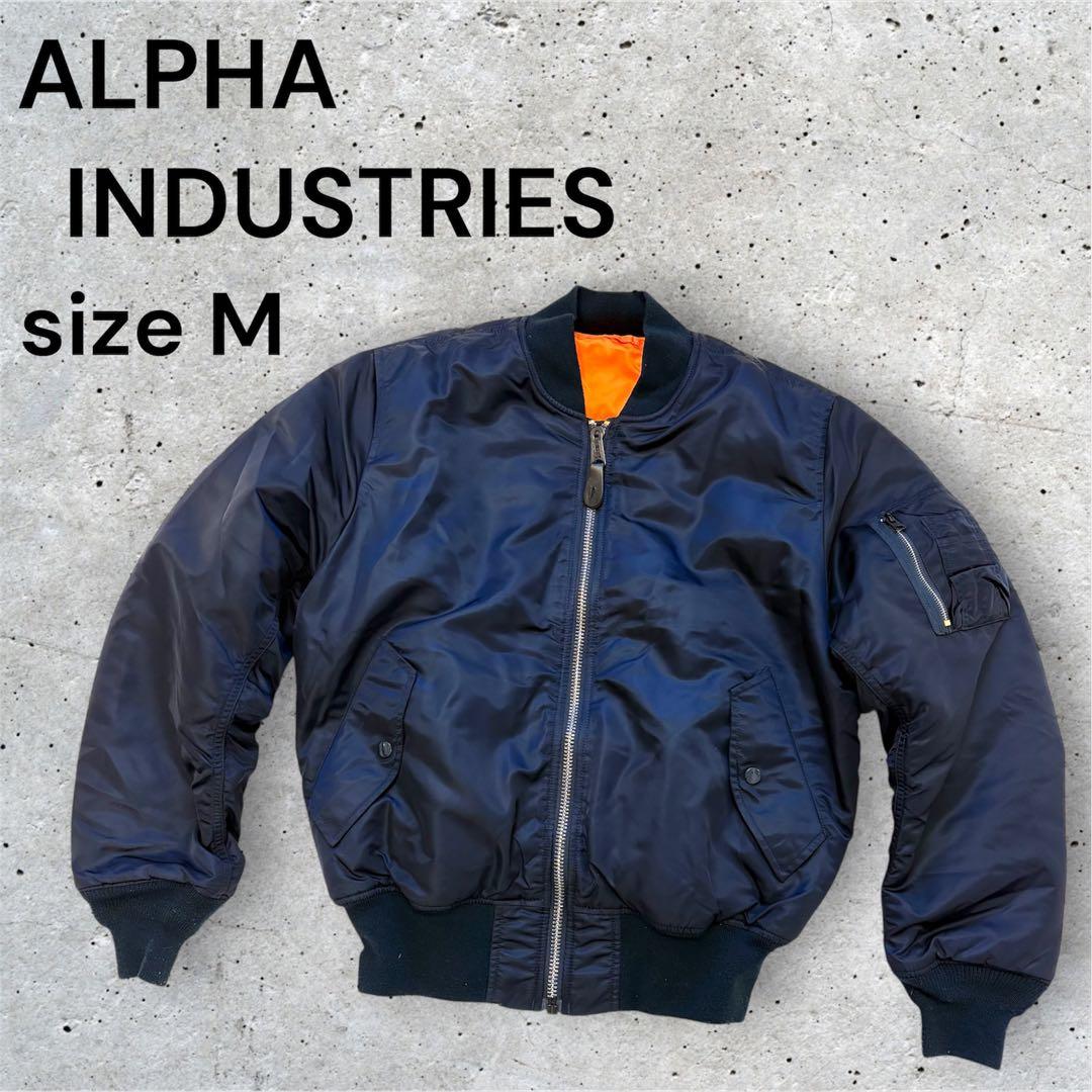 ALPHA MA-1 フライトジャケット ネイビー M コアスペック