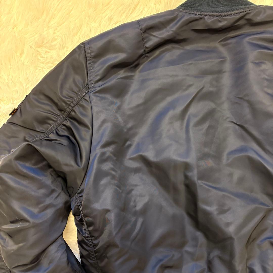 ALPHA MA-1 フライトジャケット ネイビー M コアスペック