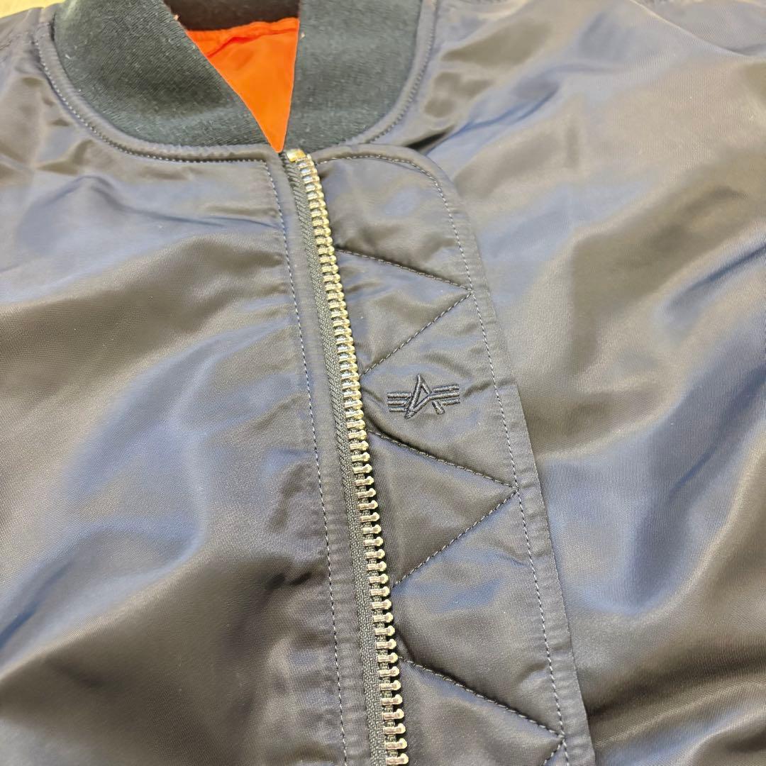 ALPHA MA-1 フライトジャケット ネイビー M コアスペック