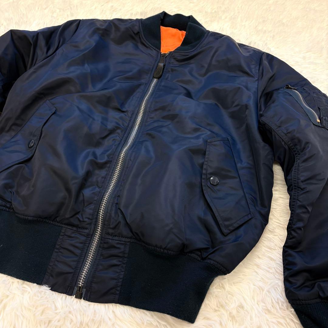 ALPHA MA-1 フライトジャケット ネイビー M コアスペック