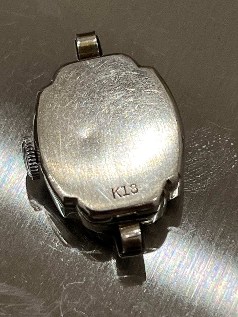 s*k様 18金 アンティーク レディース ウォッチ 手巻 ジャンク K18金無
