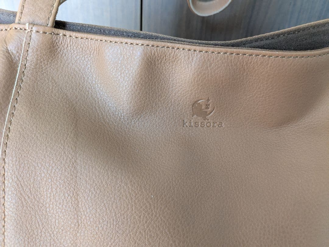 kissora 本革 トートバッグ 大容量