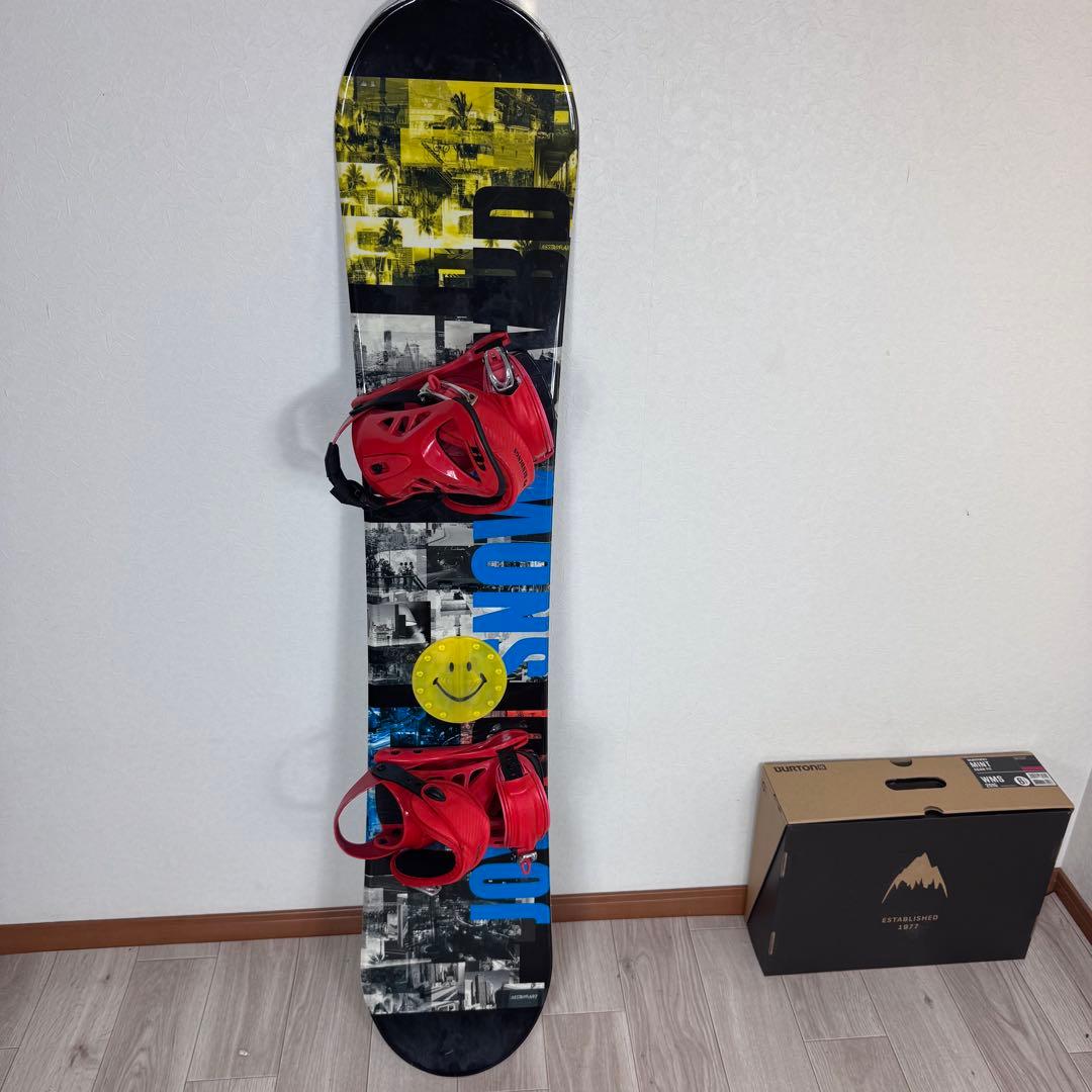 スノーボード145cm４点セット ディーラックス24.5cm