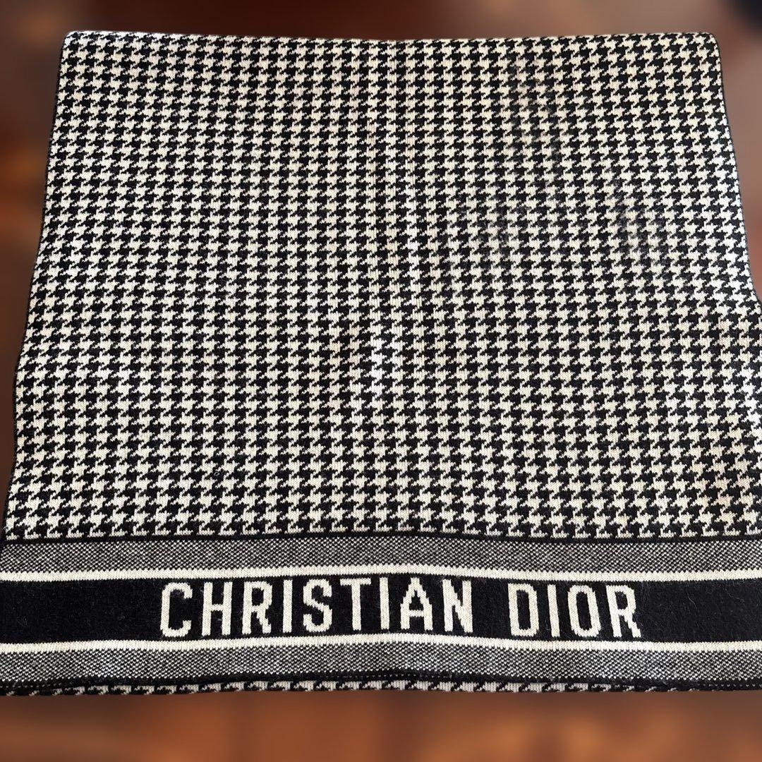 国内正規店購入♡Dior♡30 Montaigne スカーフ 千鳥格子 マフラー