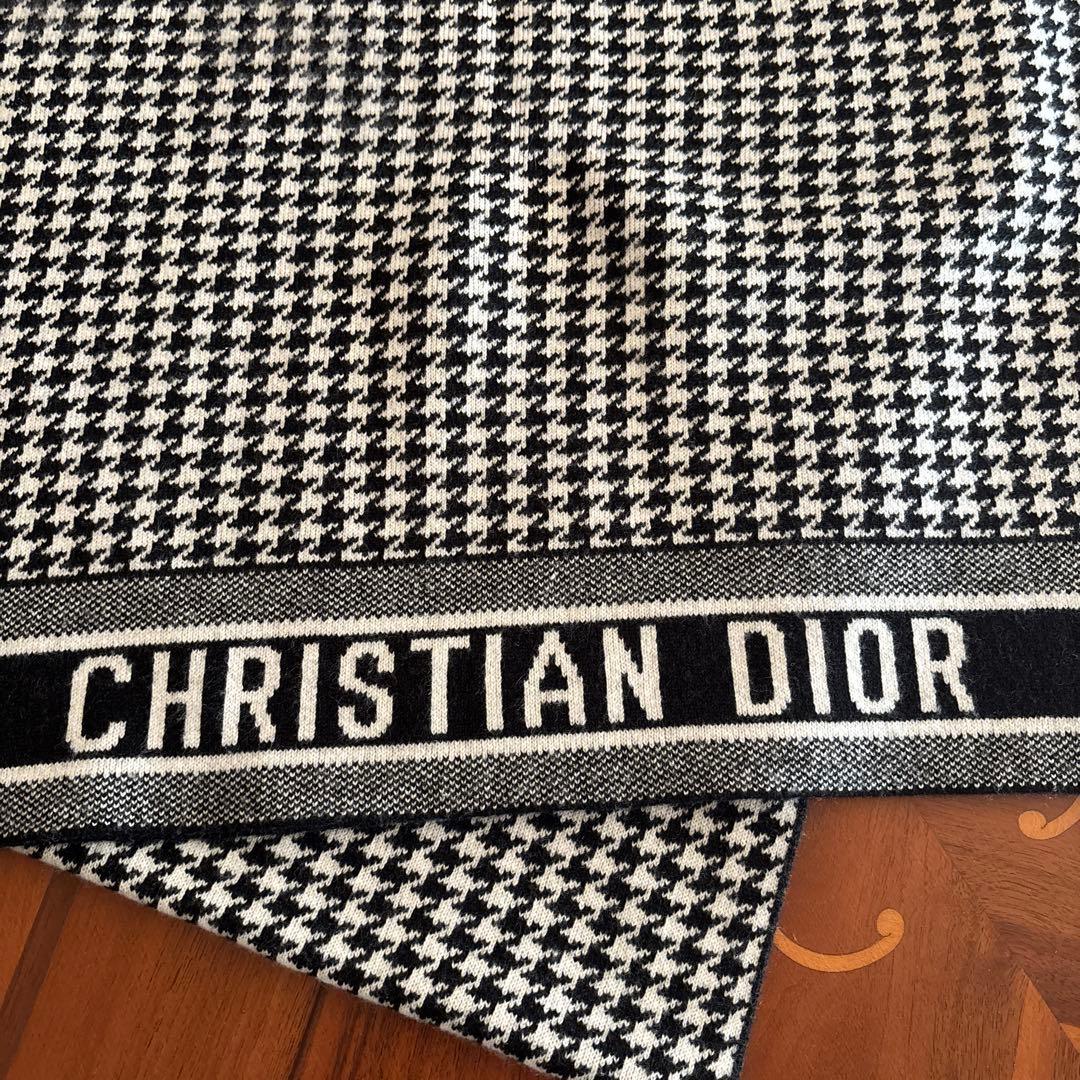 国内正規店購入♡Dior♡30 Montaigne スカーフ 千鳥格子 マフラー