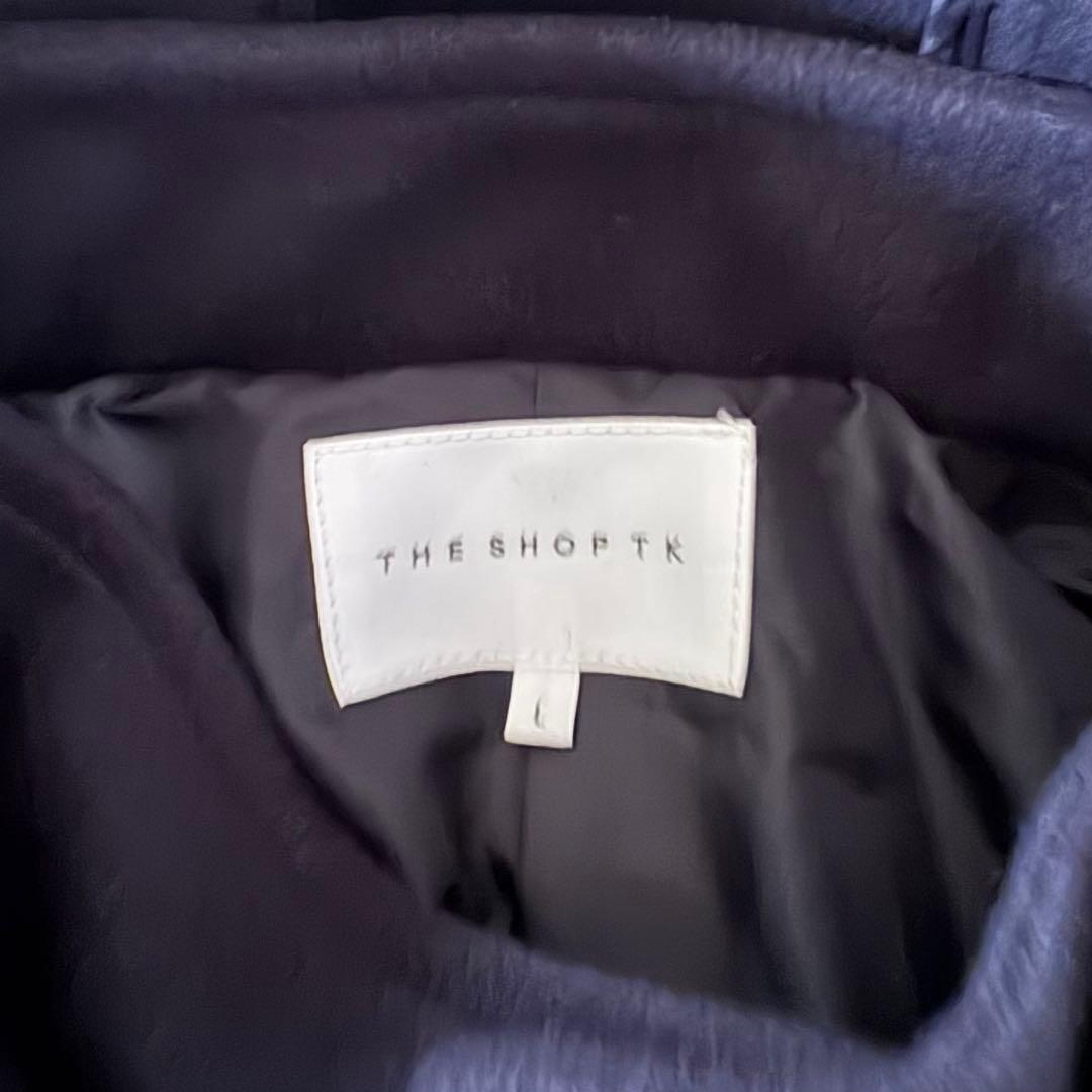 THE SHOP TK★メルトンスタンドフードコート L ネイビー タグ付き