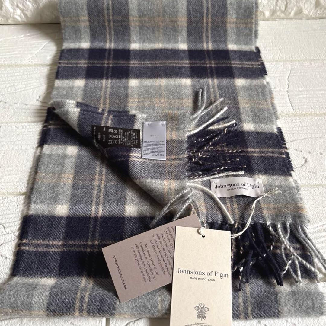 Johnstons ジョンストンズ カシミヤマフラー【小判】