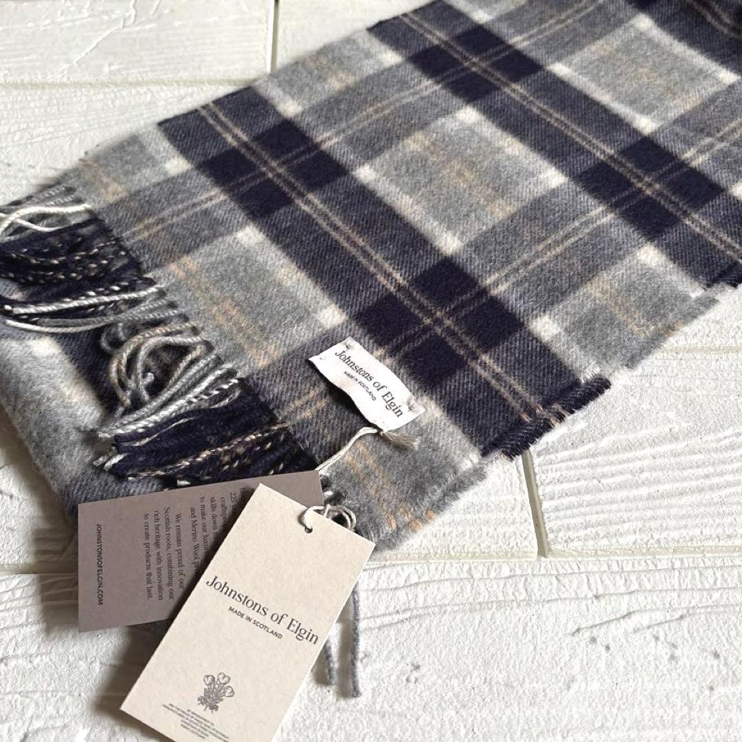 Johnstons ジョンストンズ カシミヤマフラー【小判】