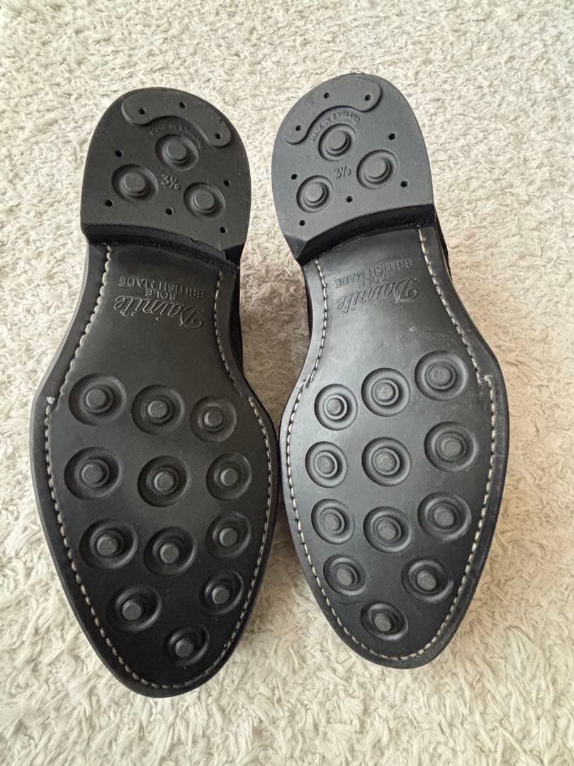 【新品】ジャランスリワヤ × グリーンレーベル　スエード　ダブルモンク　ブラック