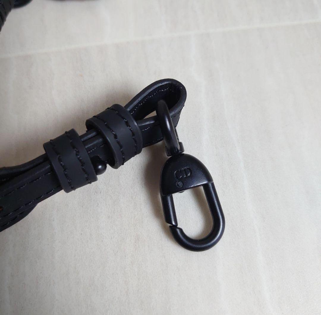 希少　Dior ブラック レザー ショルダーストラップ