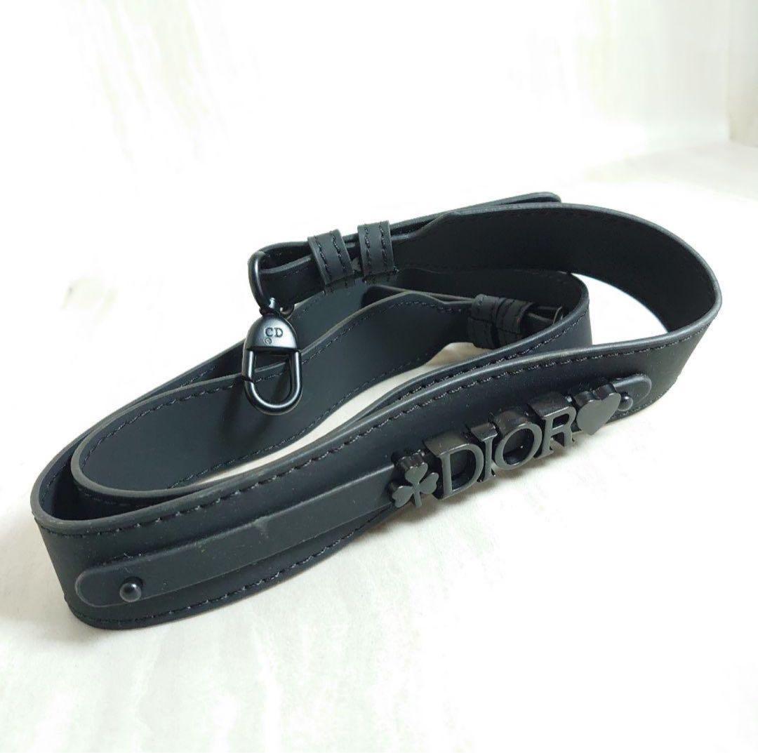 希少　Dior ブラック レザー ショルダーストラップ