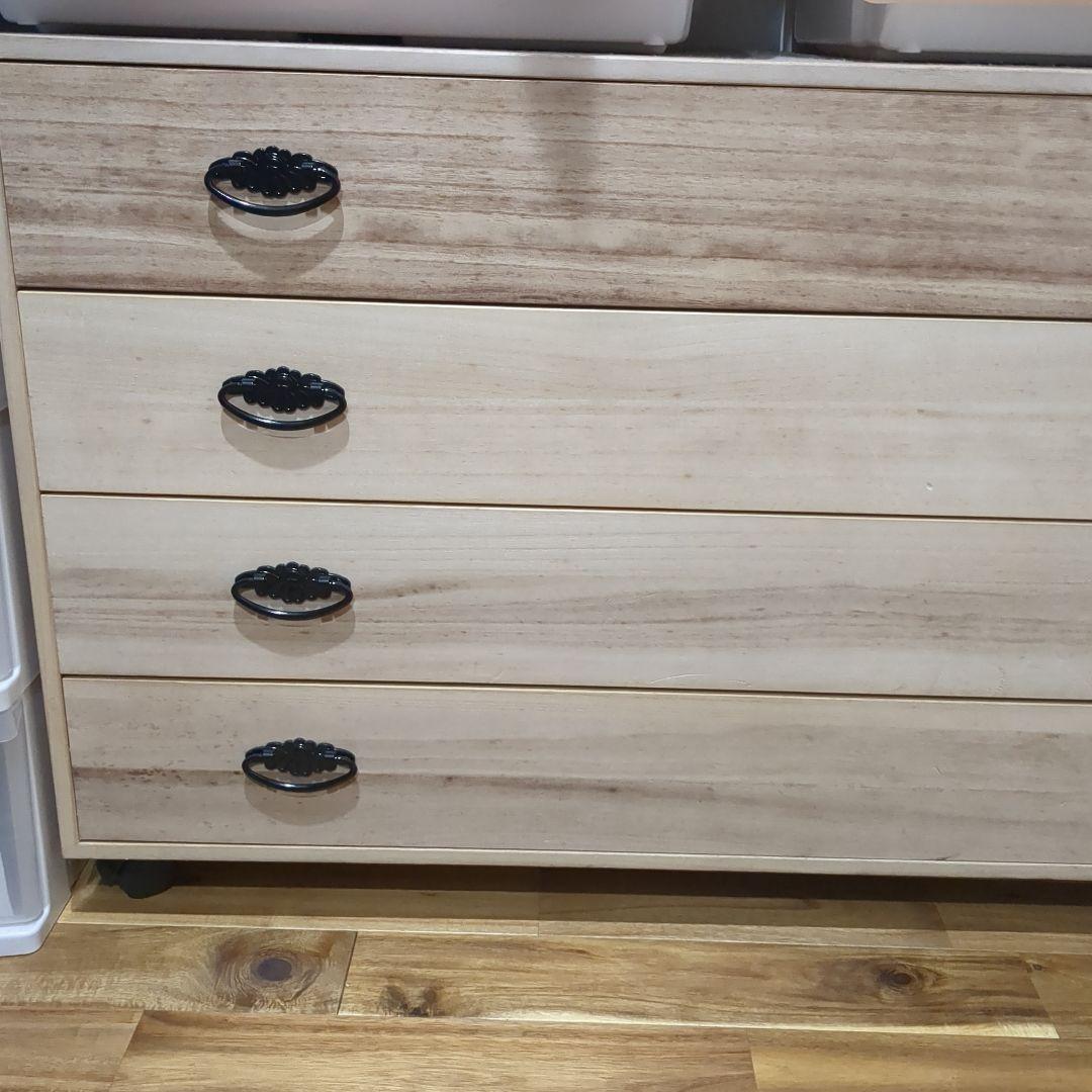 桐たんす4段アジャスター付き