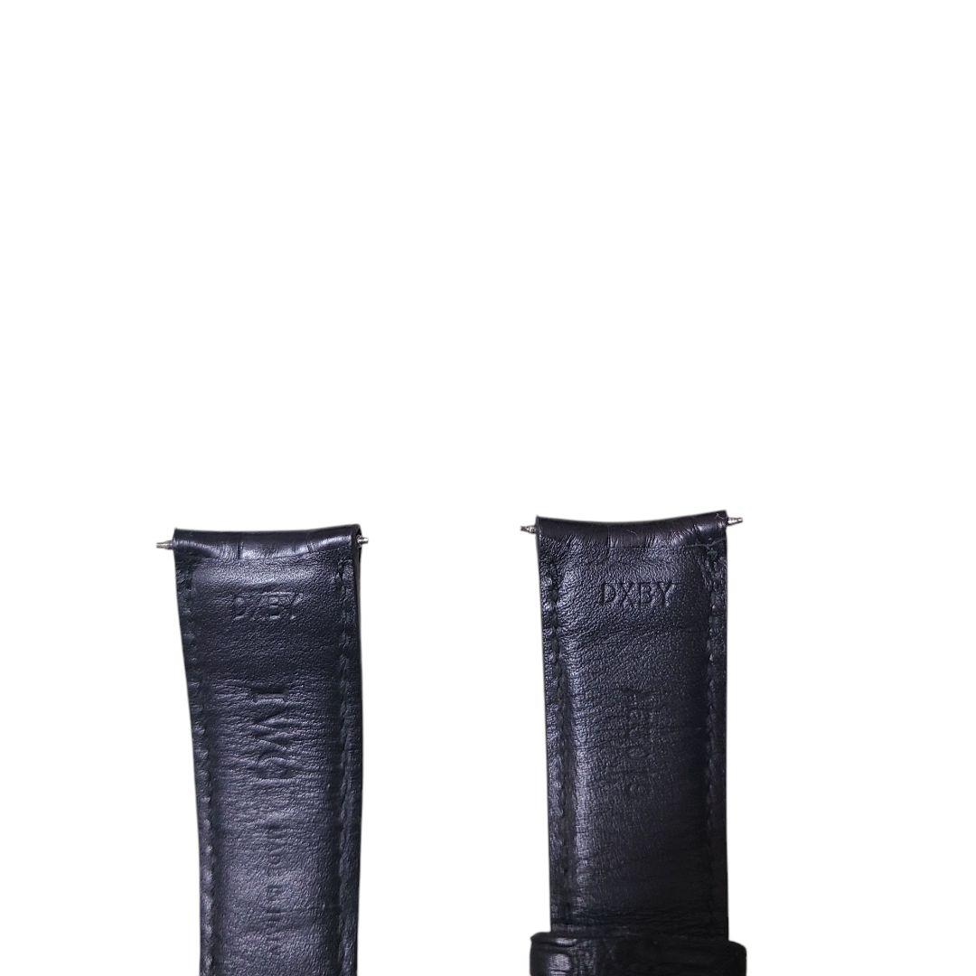 IWC純正 22mm ベルト バンド ストラップ ブラック アリゲーター クロコ