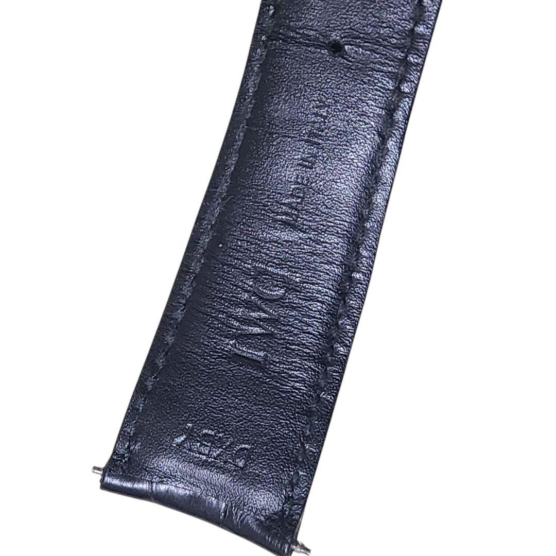 IWC純正 22mm ベルト バンド ストラップ ブラック アリゲーター クロコ