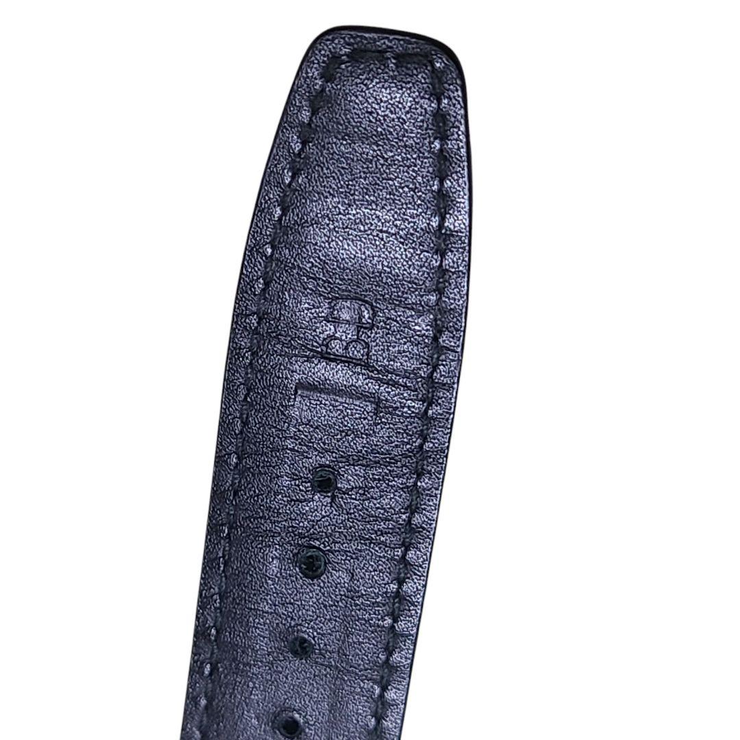 IWC純正 22mm ベルト バンド ストラップ ブラック アリゲーター クロコ