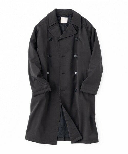 新品タグ付き【UNFILO アンフィーロ】ウールライク トレンチコート 黒 XL