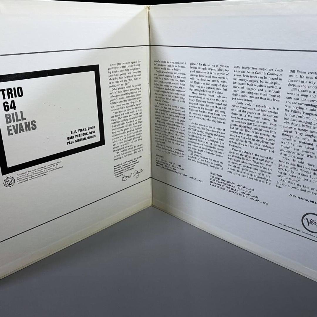 ★極レアー！【USオリジナル/MONO/T字黒ラベル】ビル・エヴァンス・トリオ