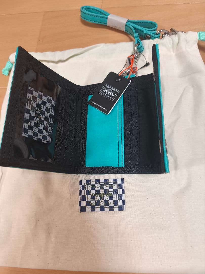 PORTER Freestyle　90周年 限定カラー　ターコイズ　ウォレット