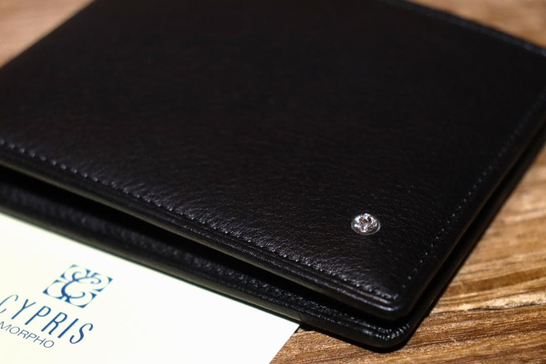 新品 CYPRIS シリウス カーフスキン 二つ折り財布 Ⓗ