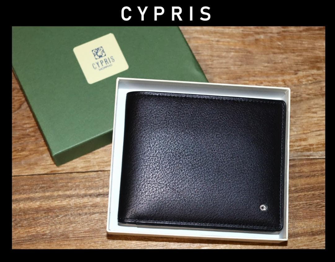 新品 CYPRIS シリウス カーフスキン 二つ折り財布 Ⓗ