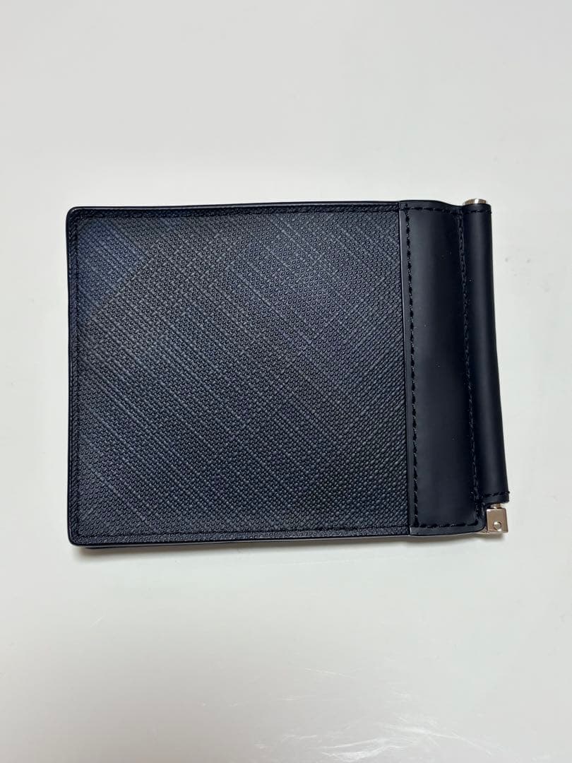 BURBERRY マネークリップ ノバチェックネイビー ブラック
