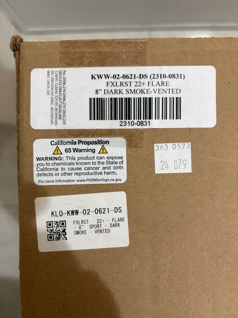 ローライダーST クロックワークス フレア ウインドシールド 8インチ