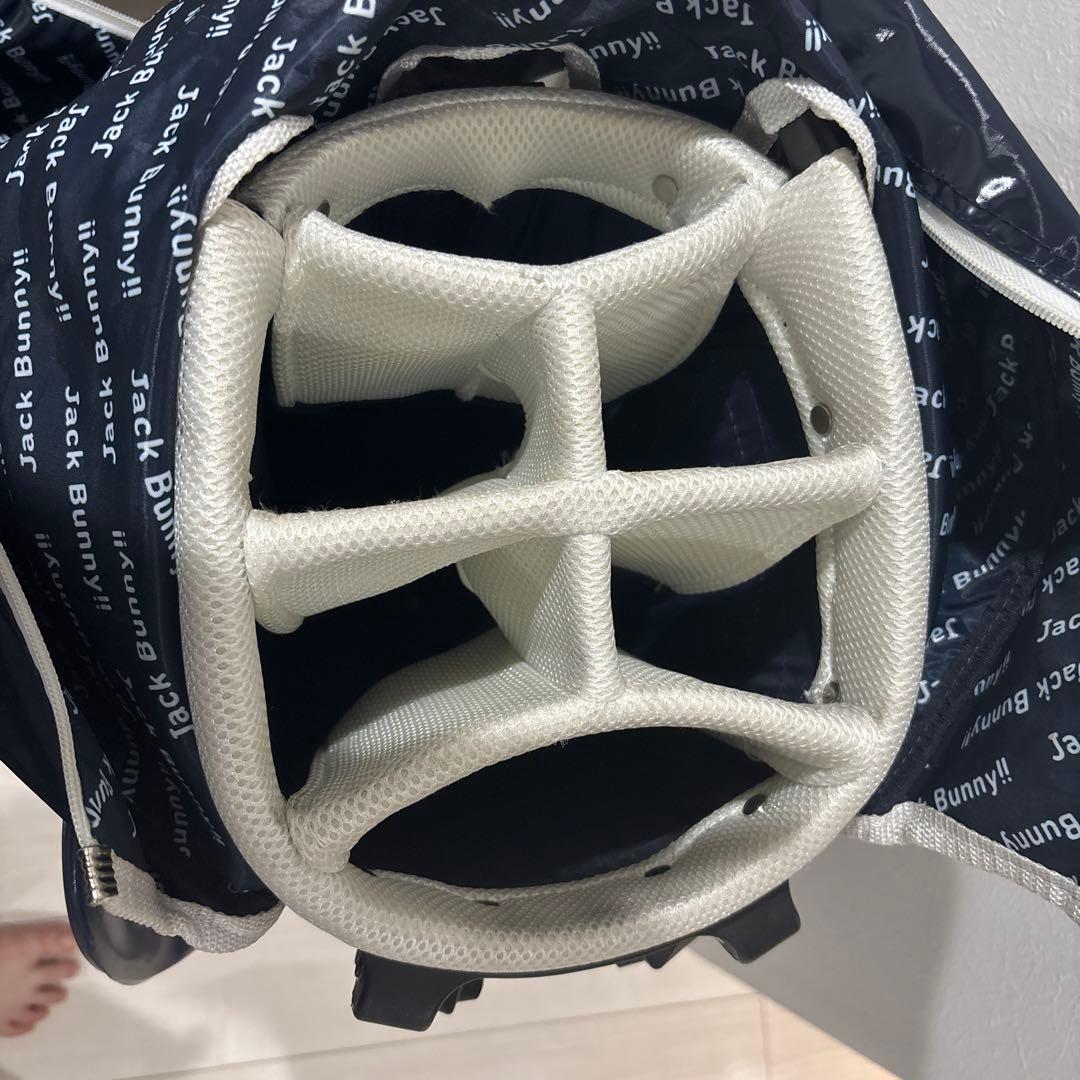 Jack Bunny!! キャディバッグ ネイビー/ホワイト
