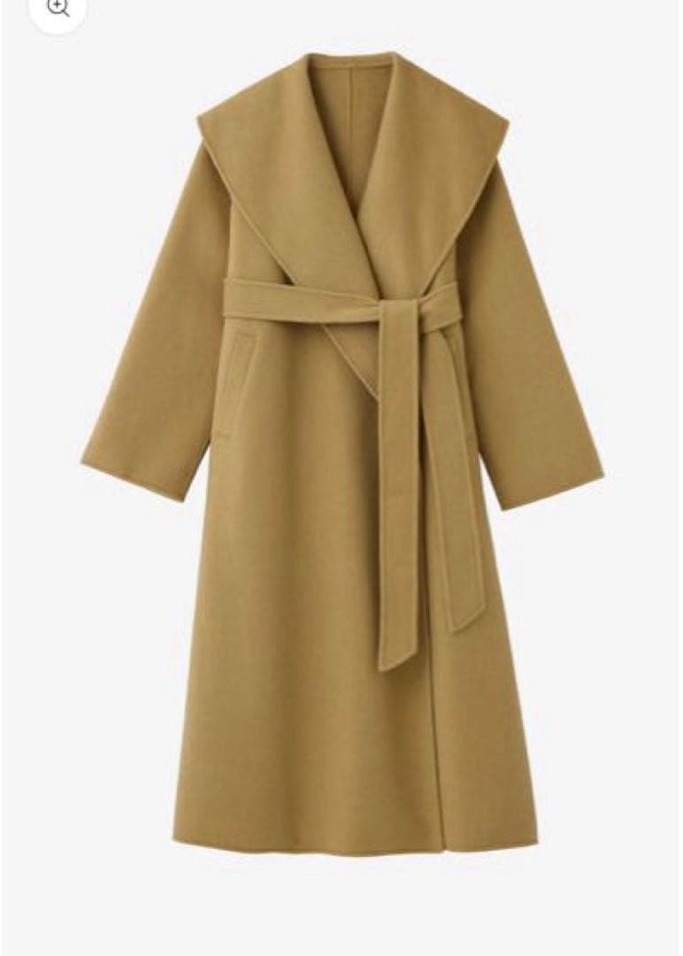 【1月中限定出品】　★値下げ中★ ポローラ　ショールカラーウールロングコート