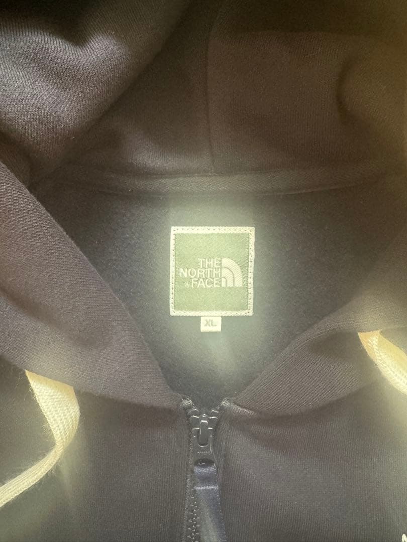 超美品ノースフェイス　リアビューフルジップフーディネイビー パーカー XL