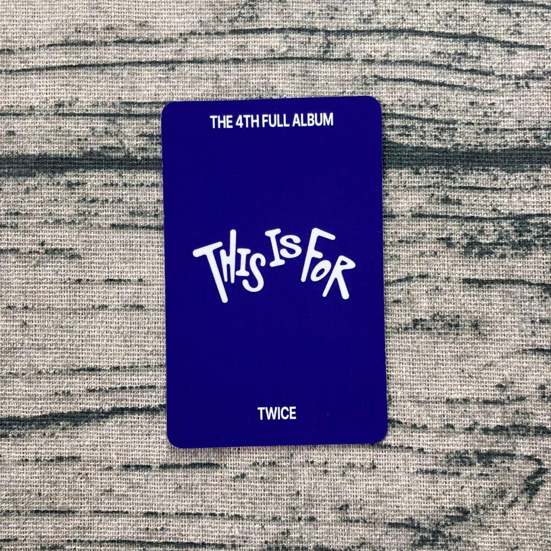 ジヒョ TWICE サノク THIS IS FOR 事前収録 韓国 トレカ