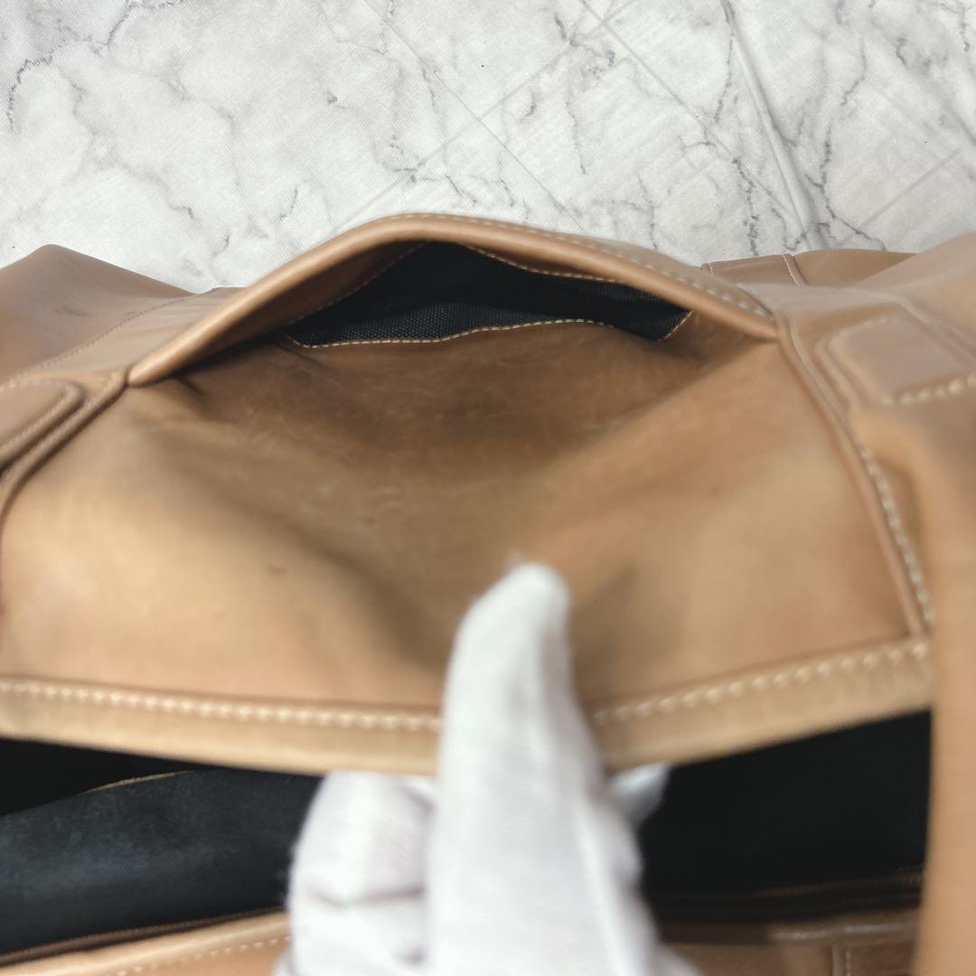 コーチ 0502 ボストンバッグ ブラウン レザー