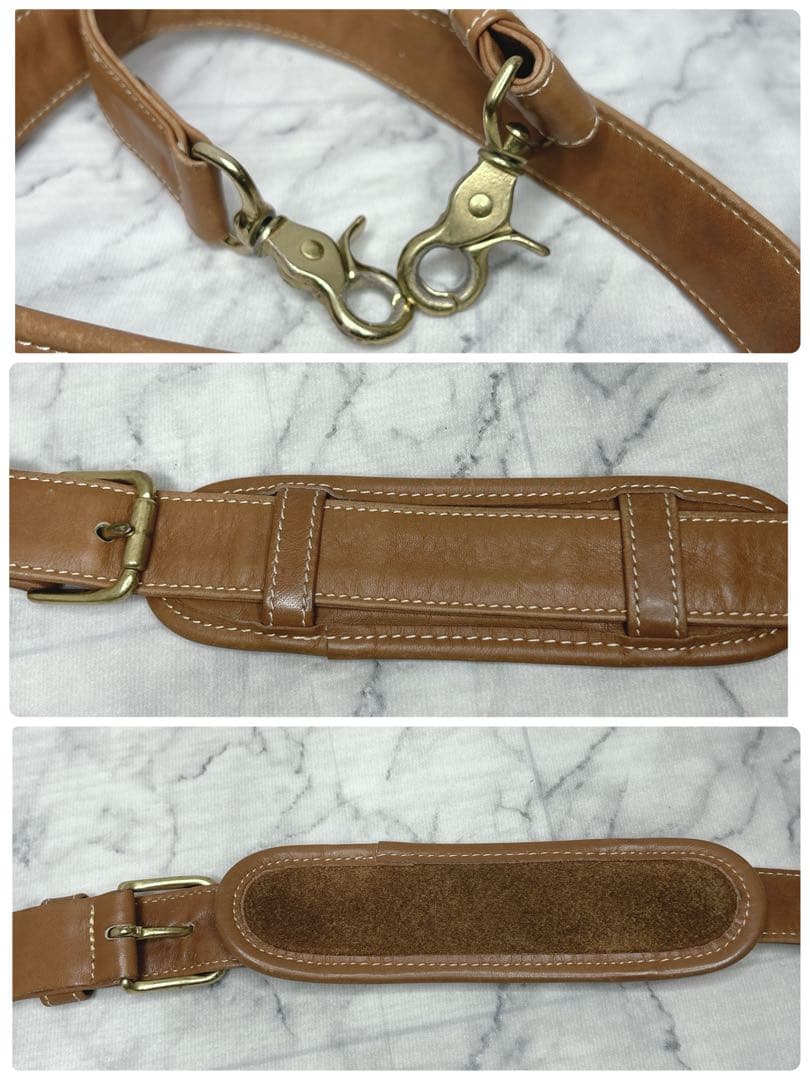 コーチ 0502 ボストンバッグ ブラウン レザー