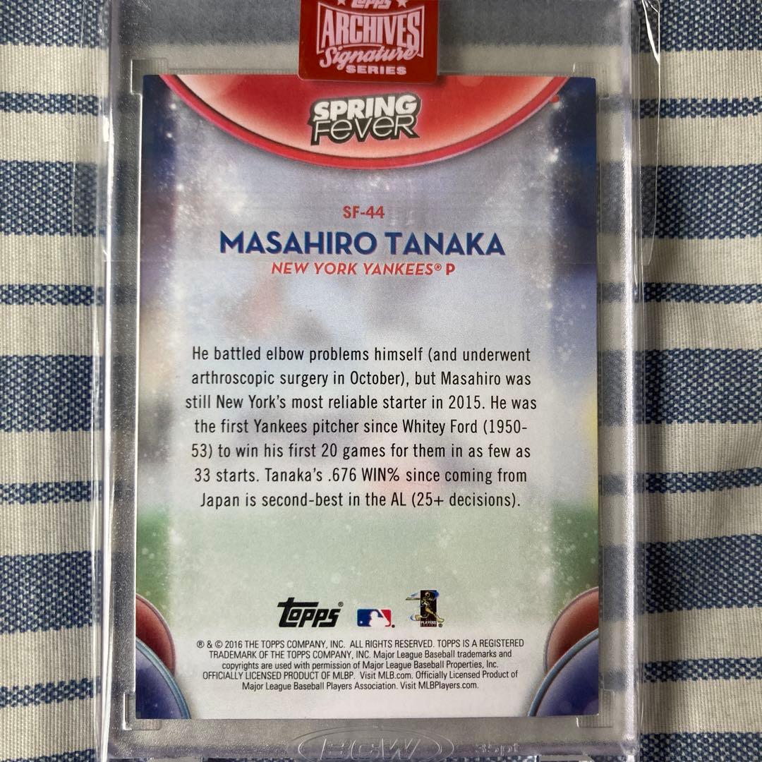 田中将大　直筆サイン　1枚限定 1of1 楽天イーグルス　BBM 直書き