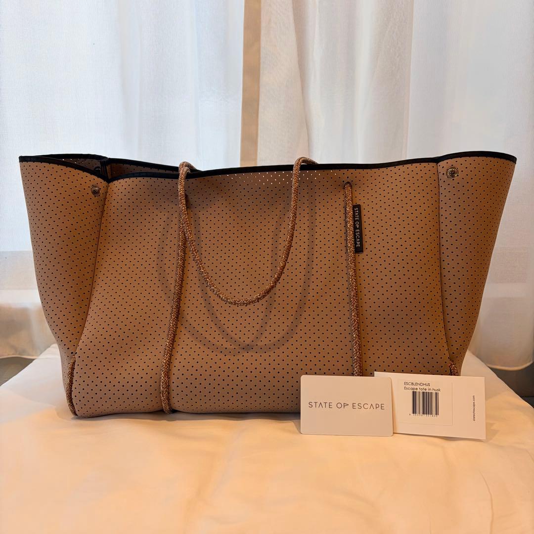 STATE OF ESCAPE ハスク トートバッグ ポーチ付き ロンハーマン