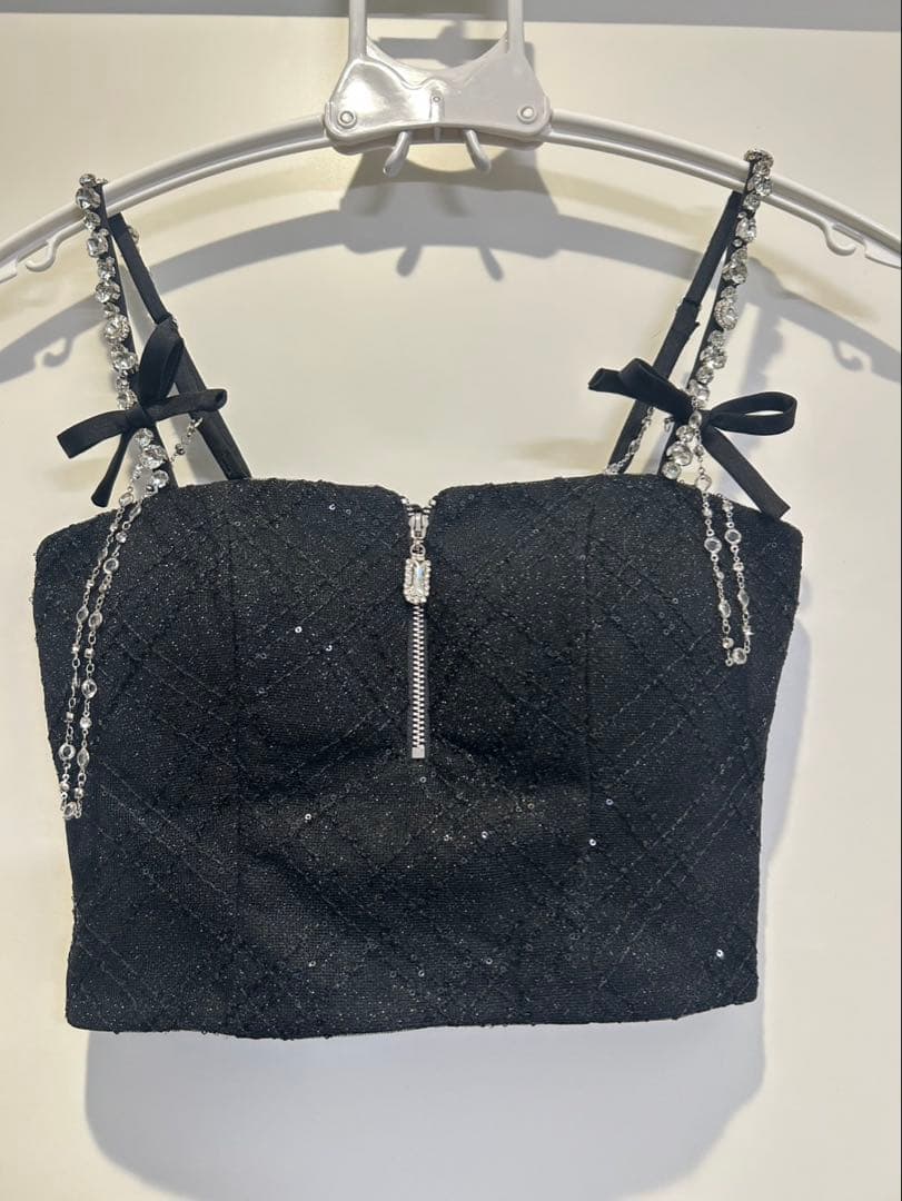 ROBE de FLEURS ブラックミニドレス セットアップ