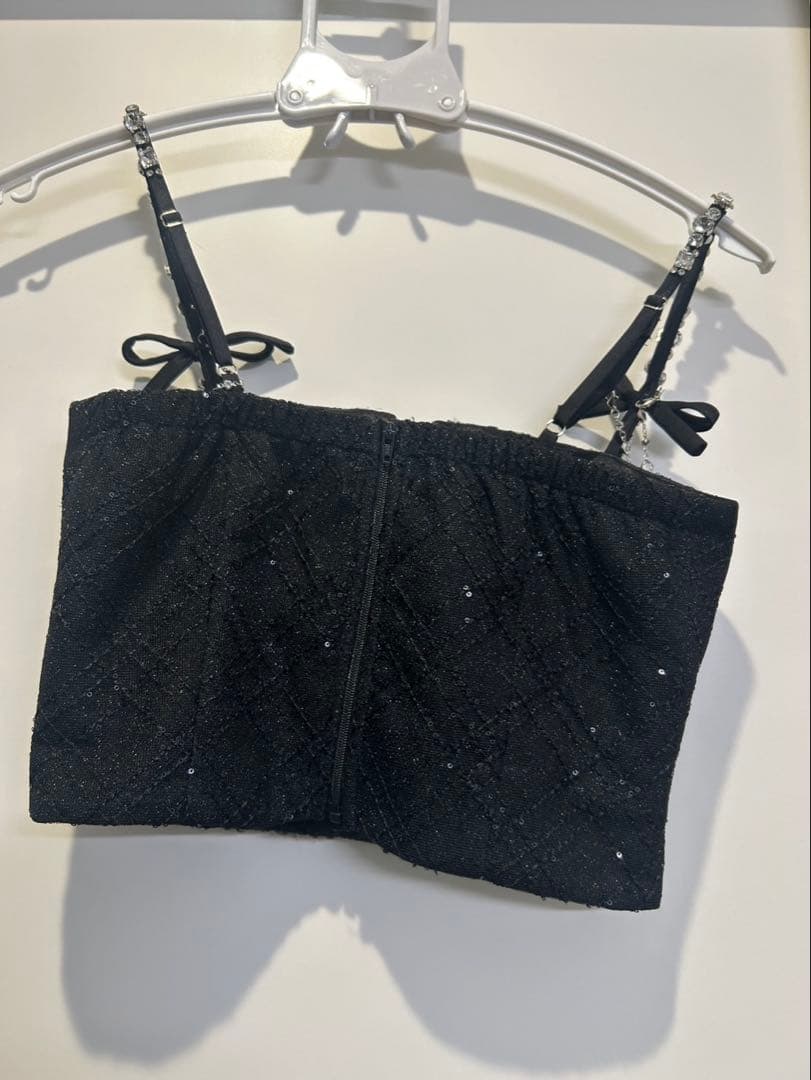 ROBE de FLEURS ブラックミニドレス セットアップ