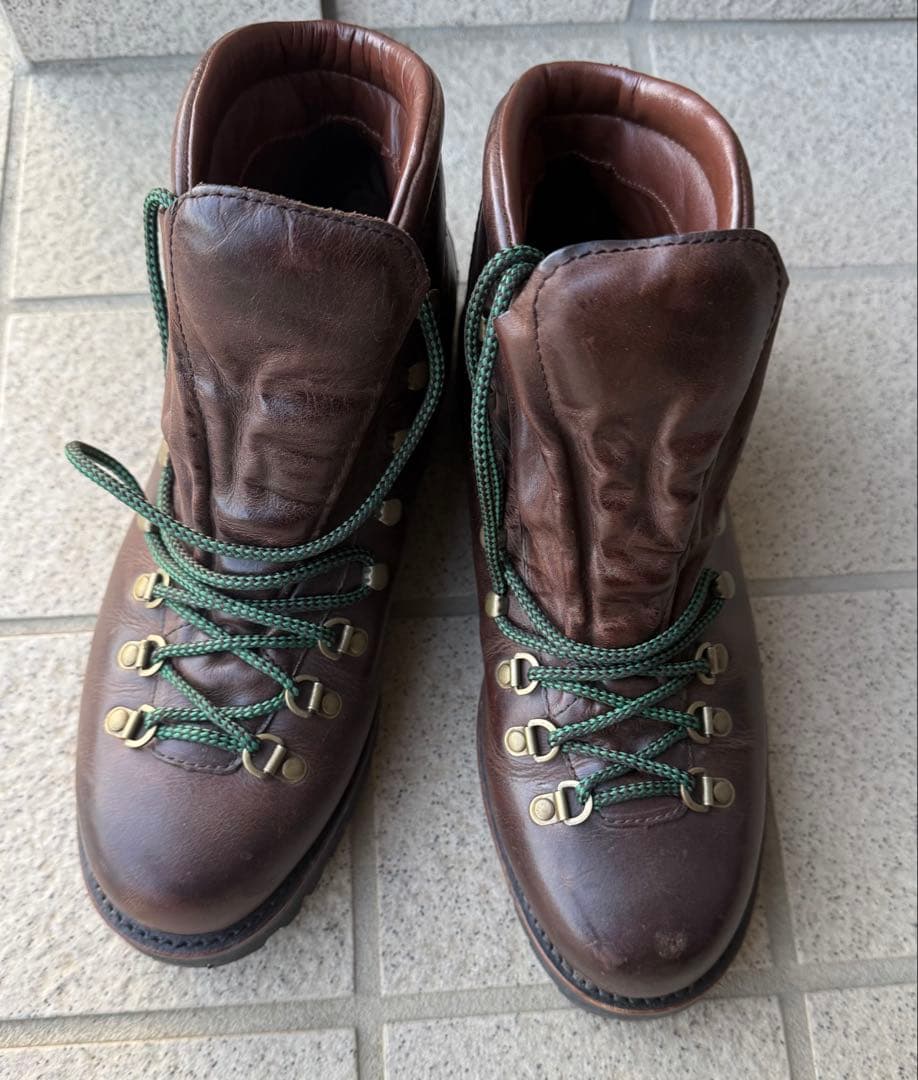 【訳あり】POLO ラルフローレン　レザー ハイカット　ブーツ　登山靴 ブラウン