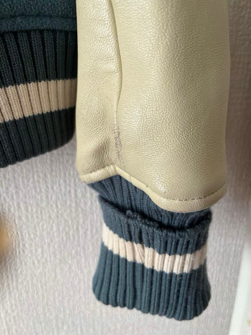 ヒステリックグラマー●PANDA MANIA レザースリーブスタジャン