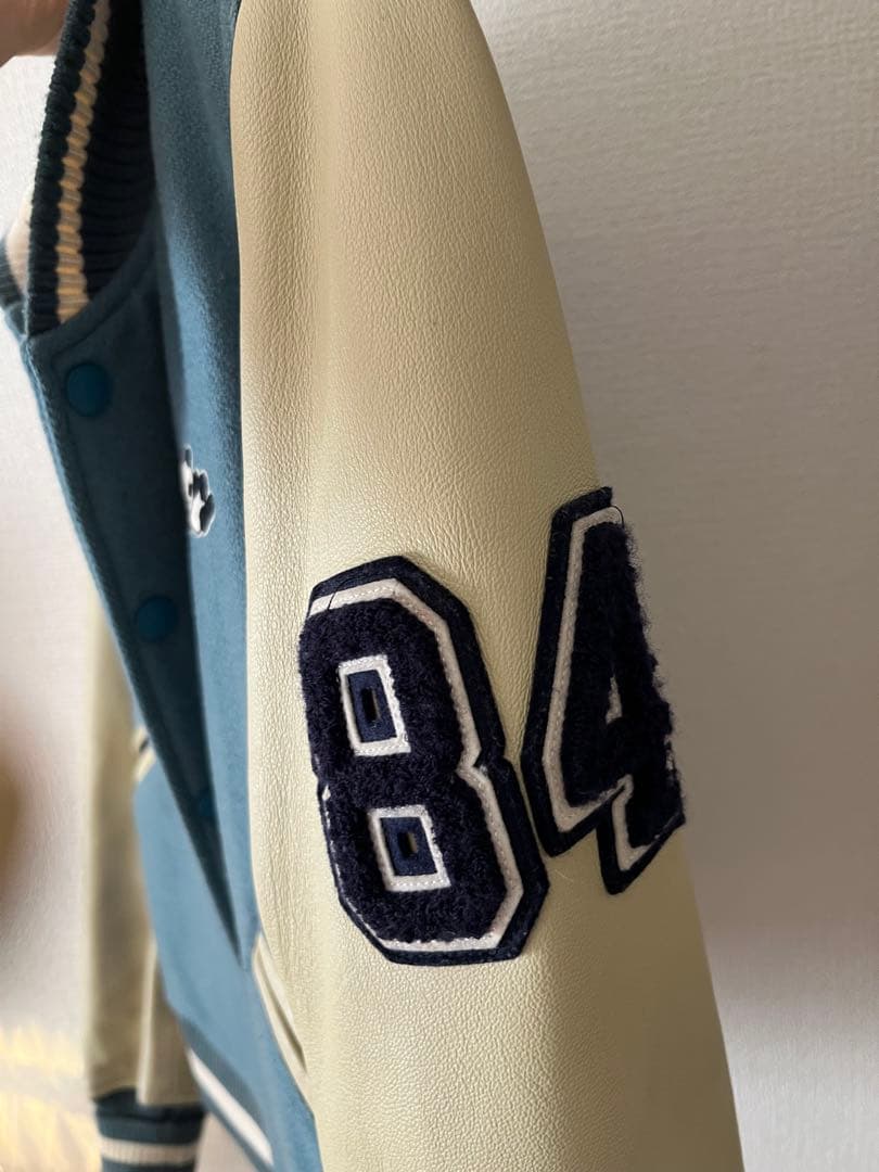 ヒステリックグラマー●PANDA MANIA レザースリーブスタジャン