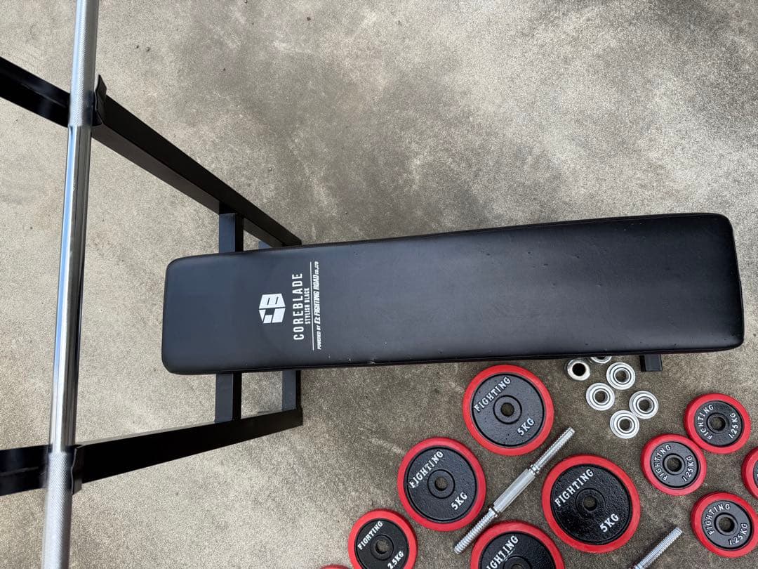 「引取り限定」8500円　ファイティングロード　ダンベルベンチセット