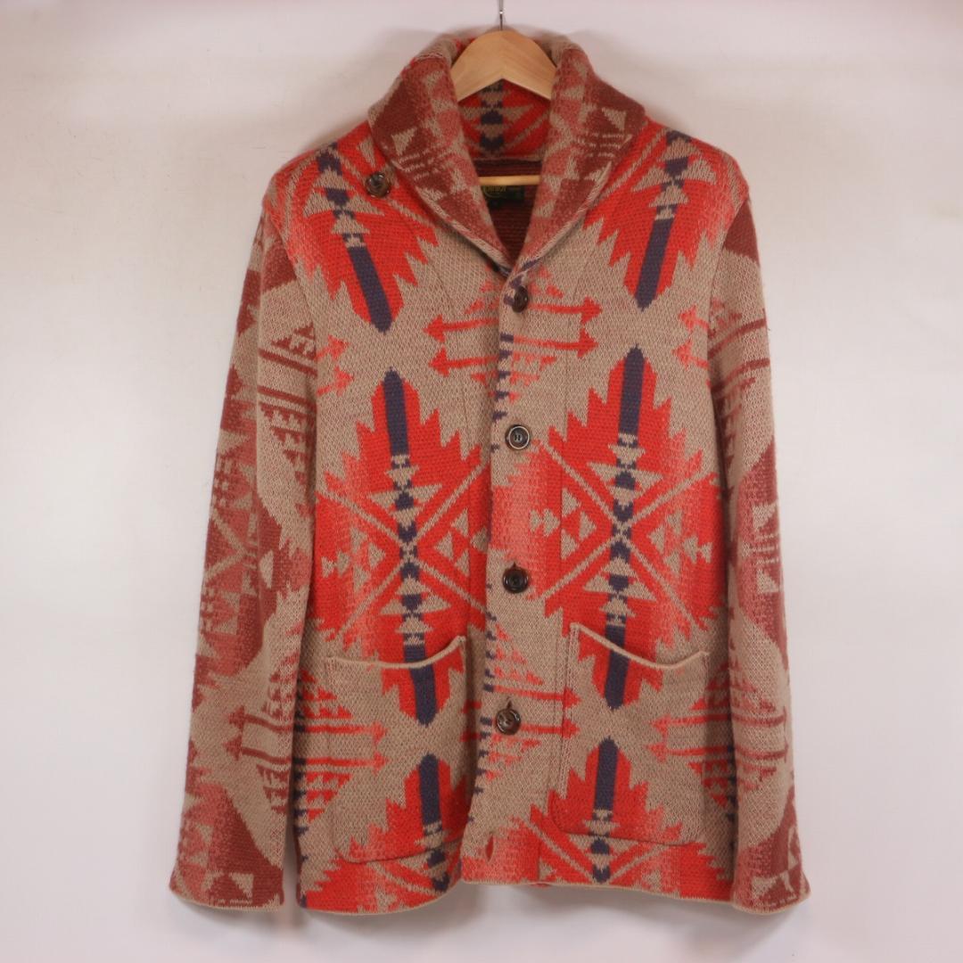 ジェラード ラグナ ショールカラー ウール カーディガン Ｍ JELADO