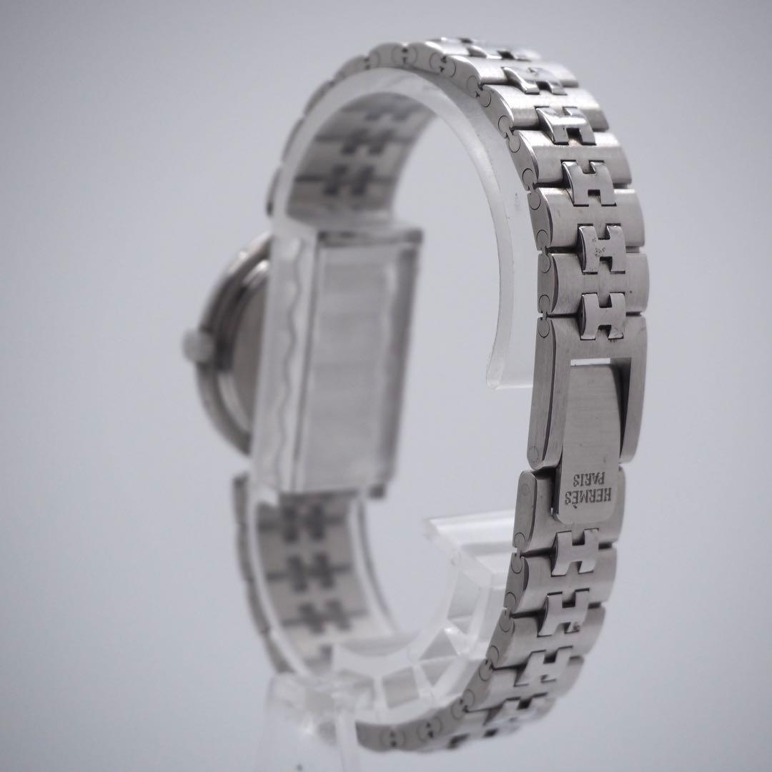 専用560 稼働 HERMES 時計 プロフィール　ホワイト　レディース　デイト