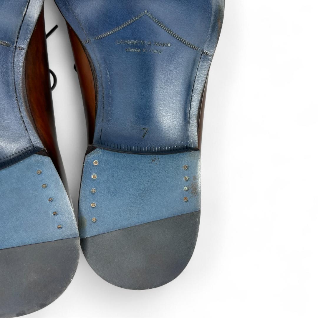 新品級 フランチェスコベニーニョ ホールカット 黒茶パティーヌ 7 25.5cm