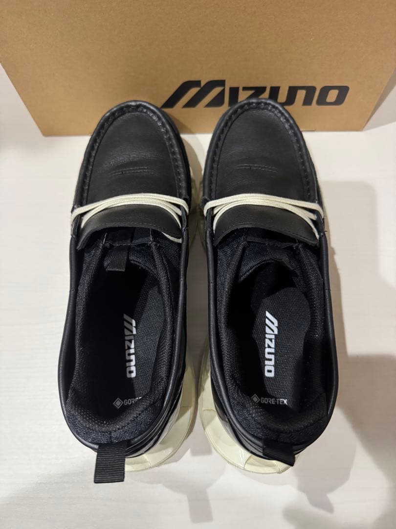 ミズノ Wave Prophecy Moc ゴアテックス ブラック オフホワイト