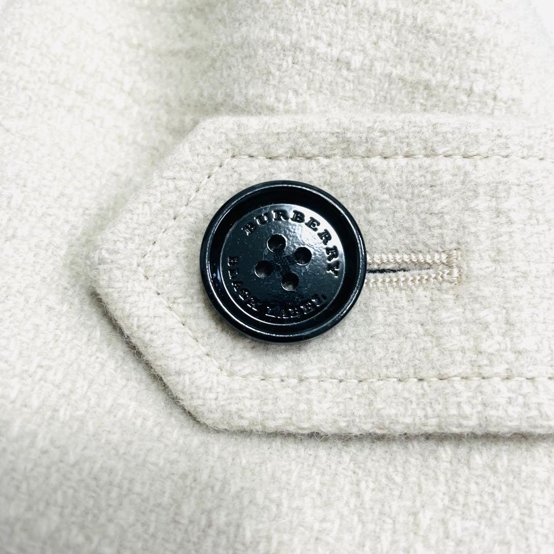 美品 希少L⭐️バーバリーブラックレーベル ピーコート メルトンウール アイボリー