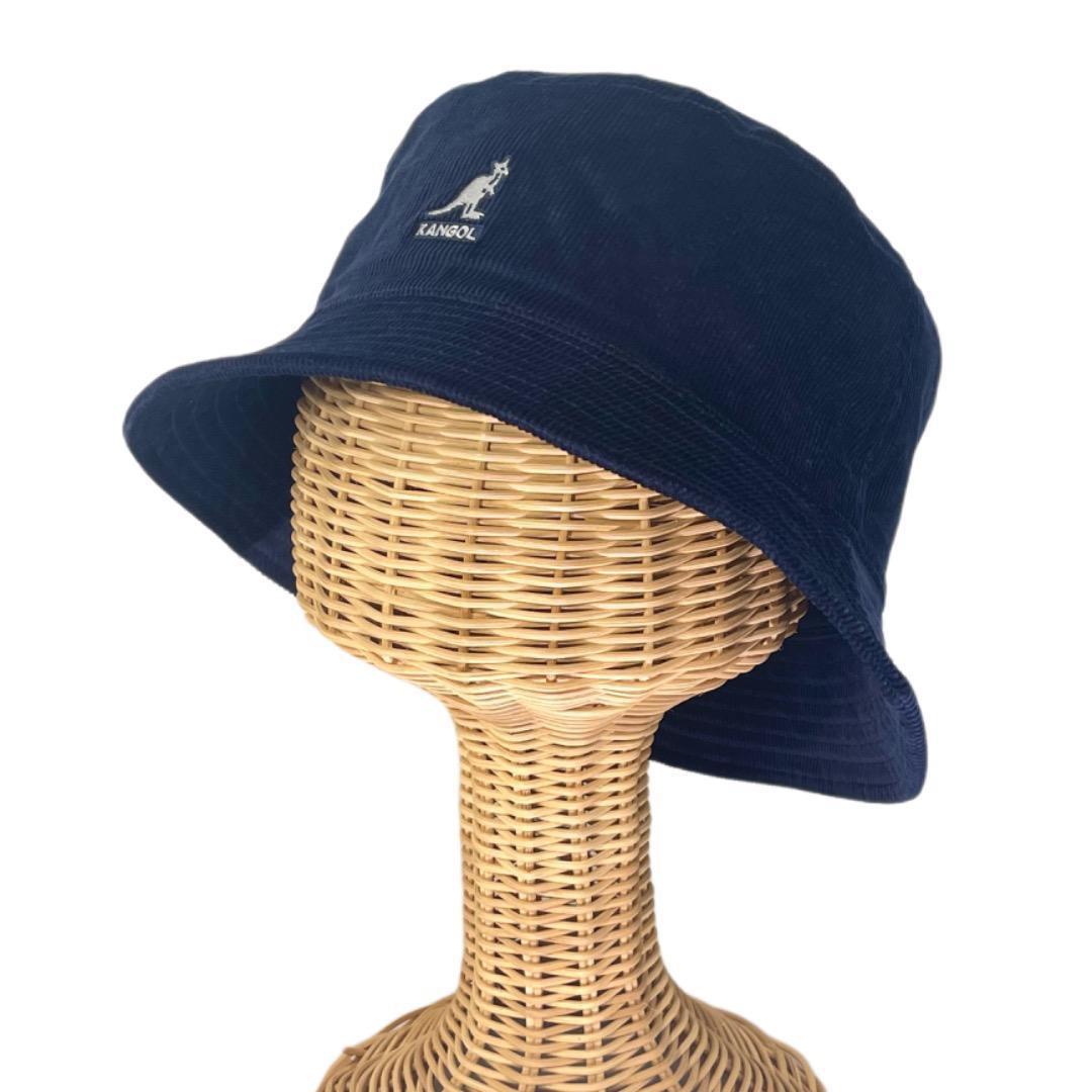 SALE❄️BIGサイズ　KANGOL　コーデュロイ　ハット　紺色　XLサイズ
