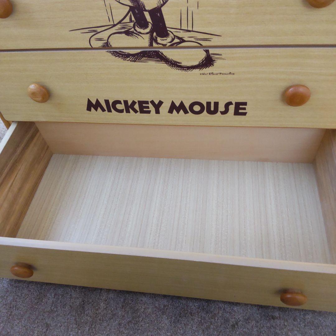 ミッキーマウス 木製引き出しタンス　値下げしました★